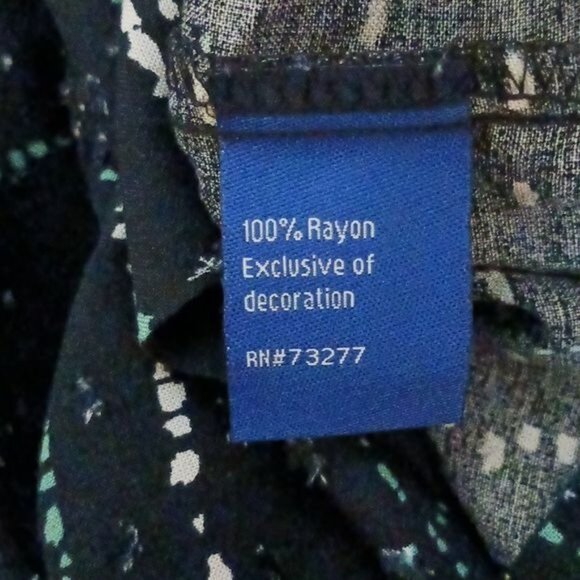 NEW Apt. 9 Navy Blue Textured Sleeveless‎ Plaid Romper Elastic Tie Waist Size XL - Picture 10 of 15